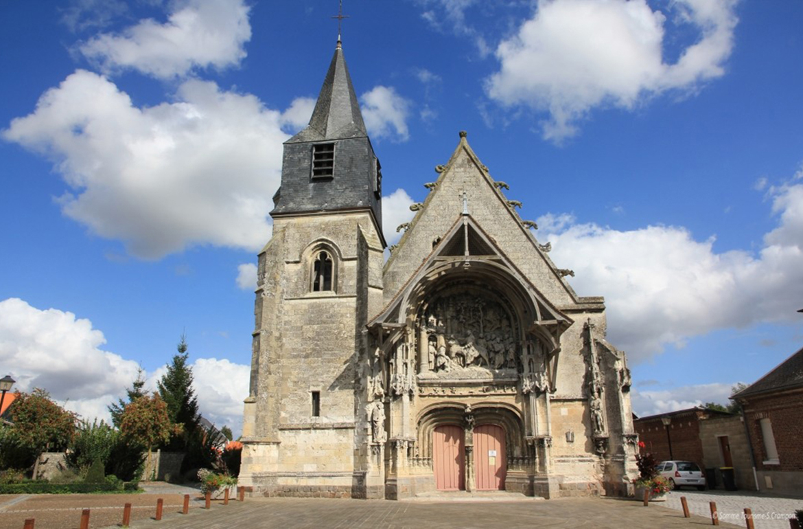 The church Notre-Dame of La Neuville in Corbie